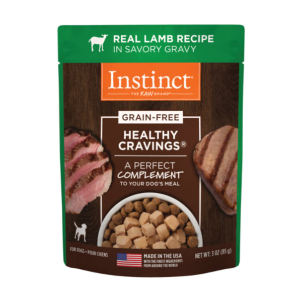 Instinct Healthy Cravings complemento húmedo para perro, cordero en salsa, 85 g
