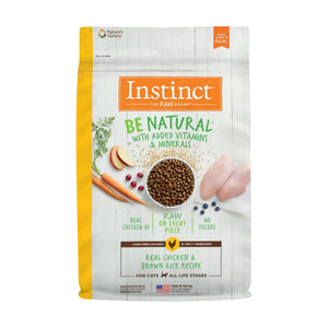 Instinct Be Natural alimento seco para gato, pollo y arroz integral, 907 g