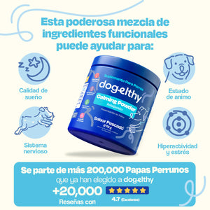 POLVO CALMANTE PARA MASCOTAS 270GR  DOGELTHY