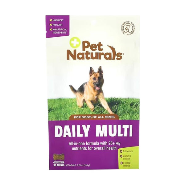 Pet Naturals Daily Multi multivitamínico masticable para perro, 30 piezas