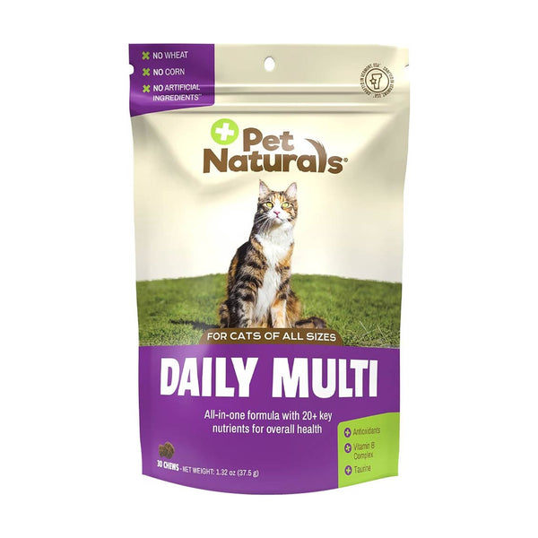 Pet Naturals Daily Multi multivitamínico masticable para gato, 30 piezas