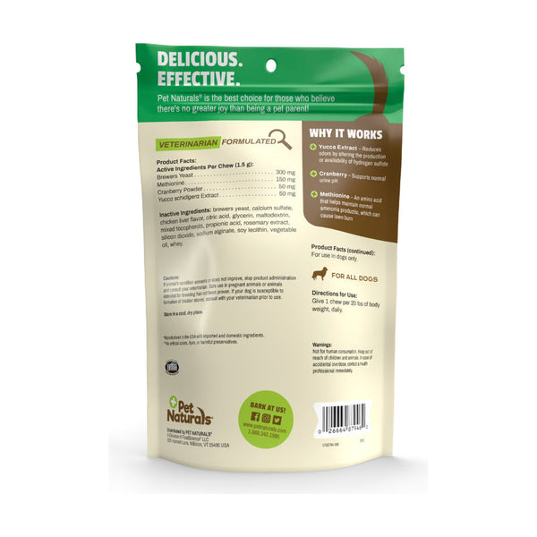 Pet Naturals Lawn Aid masticables para perro contra manchas en el pasto, 60 piezas