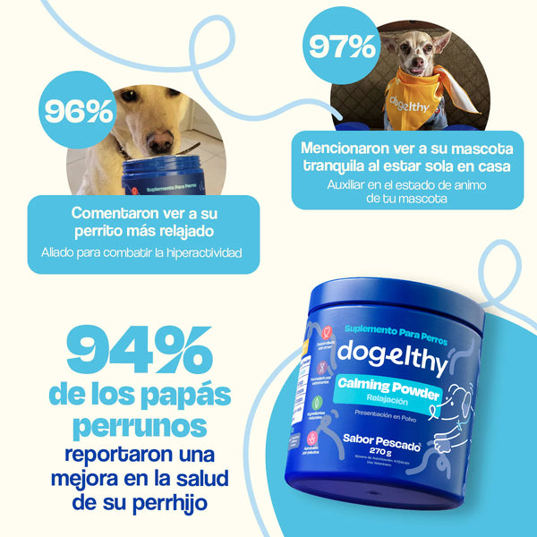 POLVO CALMANTE PARA MASCOTAS 270GR  DOGELTHY