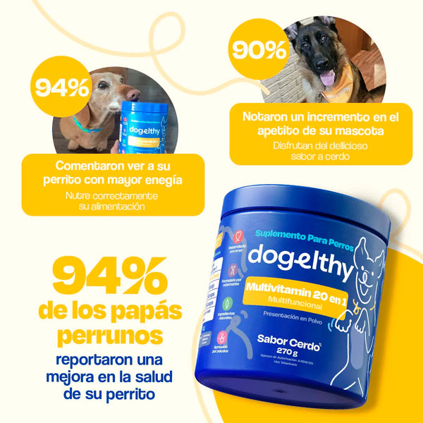 MULTIVITAMINICO PARA MASCOTAS 270GR DOGELTHY