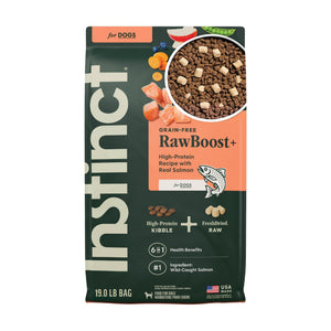 Instinct Raw Boost alimento seco sin granos para perro, salmón con trozos de carne cruda liofilizada