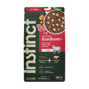 Instinct Raw Boost alimento seco sin granos para perro, res