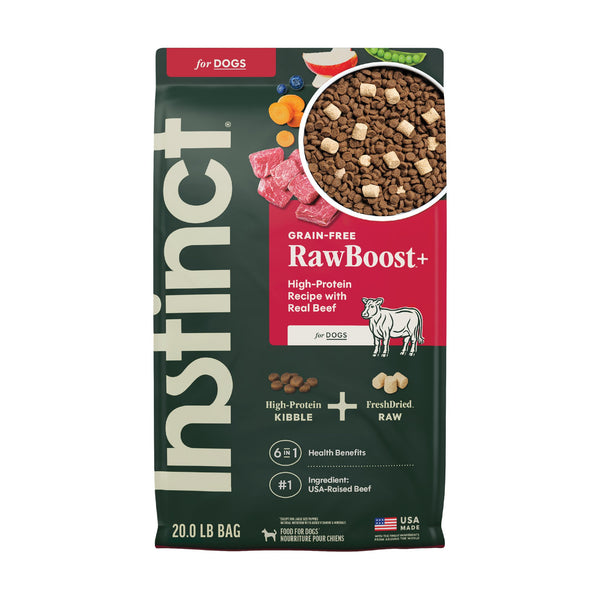 Instinct Raw Boost alimento seco sin granos para perro, res
