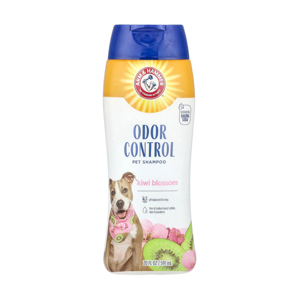 Arm & Hammer Odor Control shampoo para perro con bicarbonato, aroma flor de kiwi, 591 ml