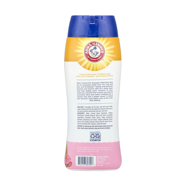 Arm & Hammer Odor Control shampoo para perro con bicarbonato, aroma flor de kiwi, 591 ml