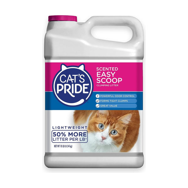 Cat's Pride Easy Scoop arena aglutinante ligera con aroma para gato, 4.54 kg (10 lb)