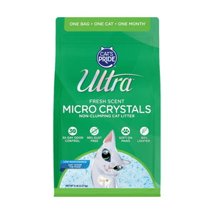 Ultra by Cat's Pride arena de microcristales no aglutinante aroma fresco para gato, 2.27 kg (5 lb)
