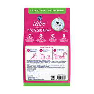 Ultra by Cat's Pride arena de microcristales no aglutinante sin fragancia para gato, 2.27 kg (5 lb)