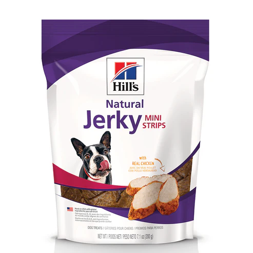 PREMIOS SUAVES PARA PERROS EN TIRAS JERKY MINI RECETA POLLO HILLS