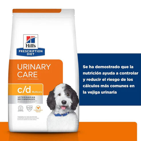 ALIMENTO SECO CUIDADO URINARIO PARA PERRO ADULTO C/D 3.9 KG HILLS