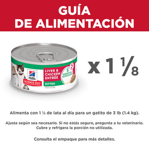 ALIMENTO HUMEDO PARA GATITO ORIGINAL EN LATA HILLS