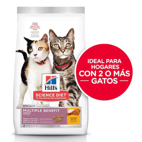 ALIMENTO SECO PARA HOGARES CON VARIOS GATOS 3.2KG HILLS