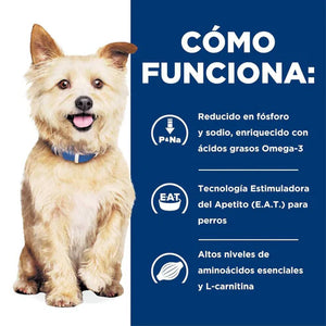 ALIMENTO SECO PARA PERRO CON PROBLEMAS RENALES 3.9KG HILLS