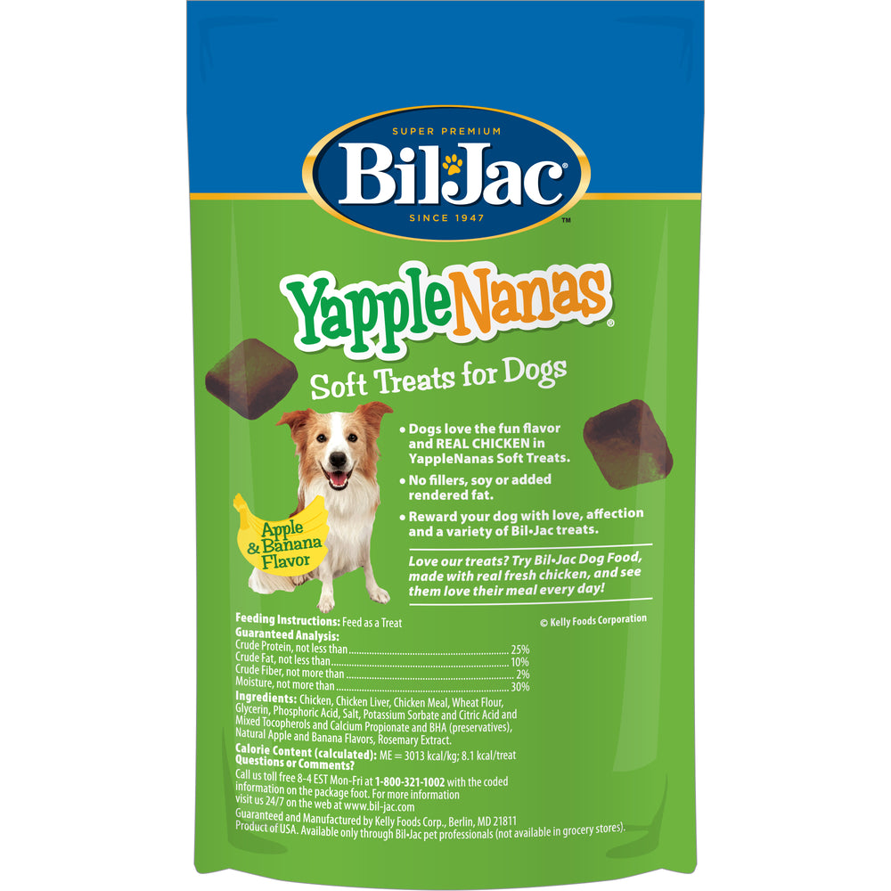 PREMIOS SUAVES YAPPLE-NANAS  PARA PERRO BIL-JAC