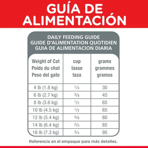 ALIMENTO SECO PARA GATO ADULTO 3.2KG  HILLS