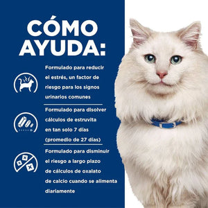ALIMENTO SECO PARA GATO CON PROBLEMA URINARIOS 3.9KG HILLS