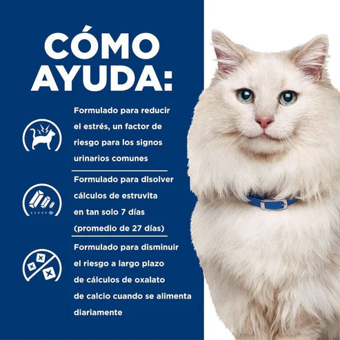 ALIMENTO SECO PARA GATO CON PROBLEMA URINARIOS 3.9KG HILLS