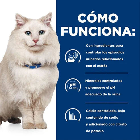 ALIMENTO SECO PARA GATO CON PROBLEMA URINARIOS 3.9KG HILLS