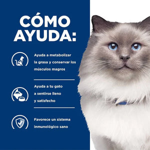ALIMENTO SECO PARA GATO REDUCCIÓN DE PESO 3.9KG R/D HILLS