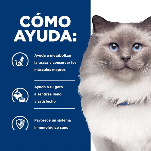 ALIMENTO SECO PARA GATO REDUCCIÓN DE PESO 3.9KG R/D HILLS