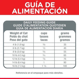 ALIMENTO SECO PARA GATO DE INTERIOR 3.2KG HILLS