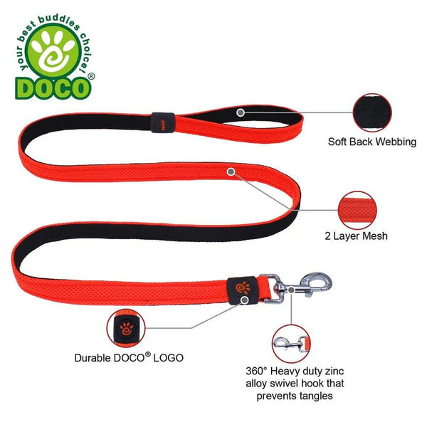 DOCO ULTRALIGHT PADDED DOG LEASH 1.30M