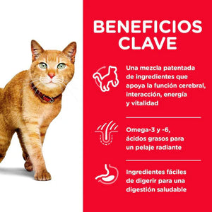 ALIMENTO SECO PARA GATO SENIOR VITALITY 1.4KG HILLS