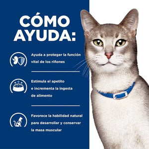 ALIMENTO SECO PARA GATOS CON PROBLEMAS RENALES 3.9KG HILLS