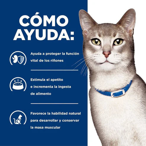 ALIMENTO SECO PARA GATOS CON PROBLEMAS RENALES 3.9KG HILLS