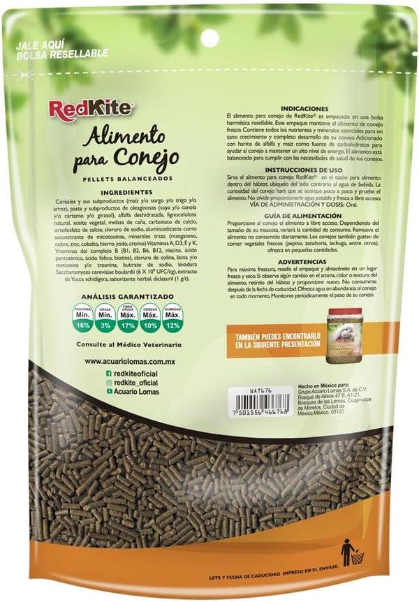 ALIMENTO PARA CONEJO 1.2 KG REDKITE