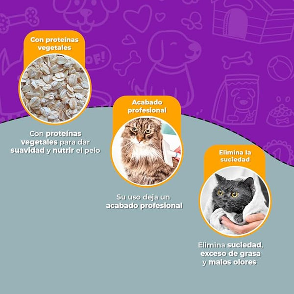 ESPUMA BAÑO EN SECO PARA GATOS 300G FANCY PETS