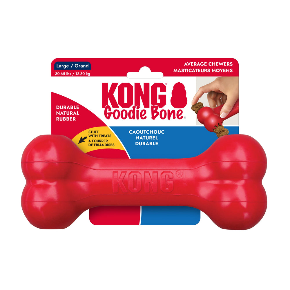 KONG Goodie Bone hueso de hule rellenable para perro, grande