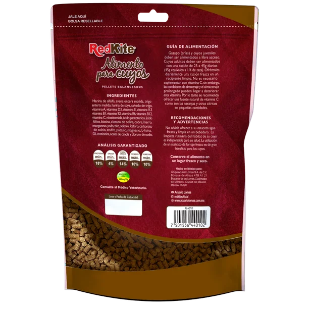 ALIMENTO PARA CUYO 850 G REDKITE
