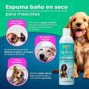 ESPUMA PARA BAÑO EN SECO ESSENTIALS 300 ML FANCY PETS