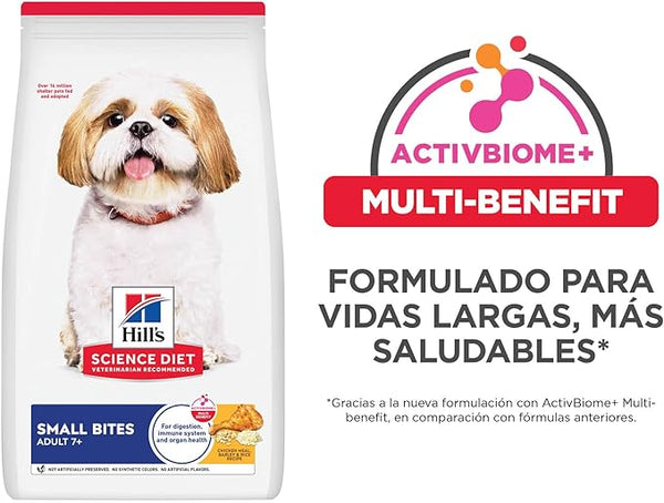 ALIMENTO SECO PARA PERRO SMALL BITES SENIOR 7+ HILLS