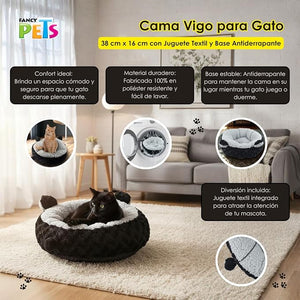 CAMA PARA GATO NEGRO/GRIS FANCY PETS