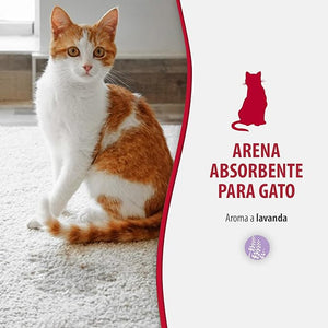 ARENA PARA GATO SUPER ABSORBENTE CON AROMA LAVANDA 2KG  NATURES MIRACLES