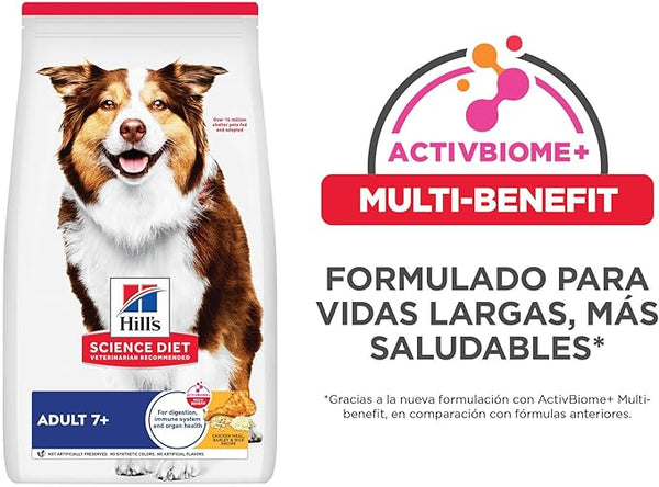 ALIMENTO PARA PERRO SENIOR 7+ 12KG HILLS