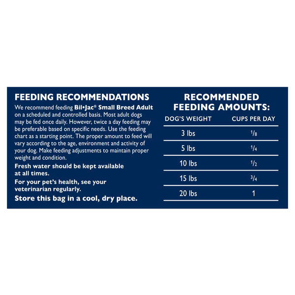 ALIMENTO SECO PARA PERRO ADULTO RAZA PEQUEÑA 2.72KG BIL-JAC