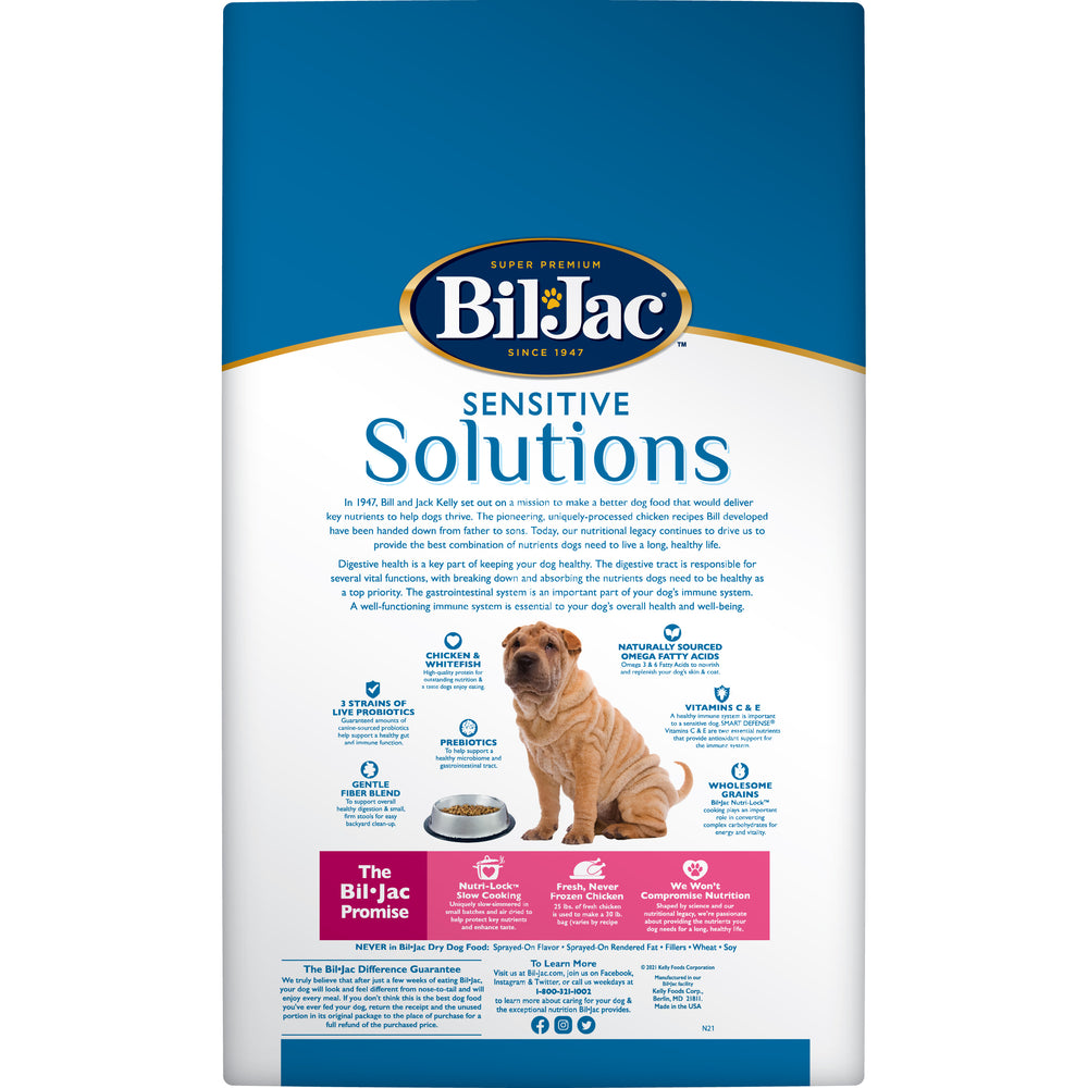 ALIMENTO SECO SENSITIVE SOLUTIONS APOYO DIGESTIVO E INMUNOLOGICO BIL-JAC 2.72KG
