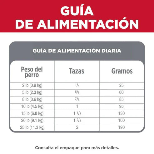 ALIMENTO SECO PARA PERROS HILL'S SCIENCE DIET RAZAS PEQUEÑAS ADULTO 7KG HILLS