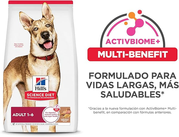 ALIMENTO SECO PARA PERRO ADULTO ORIGINAL SABOR CORDERO Y ARROZ HILLS