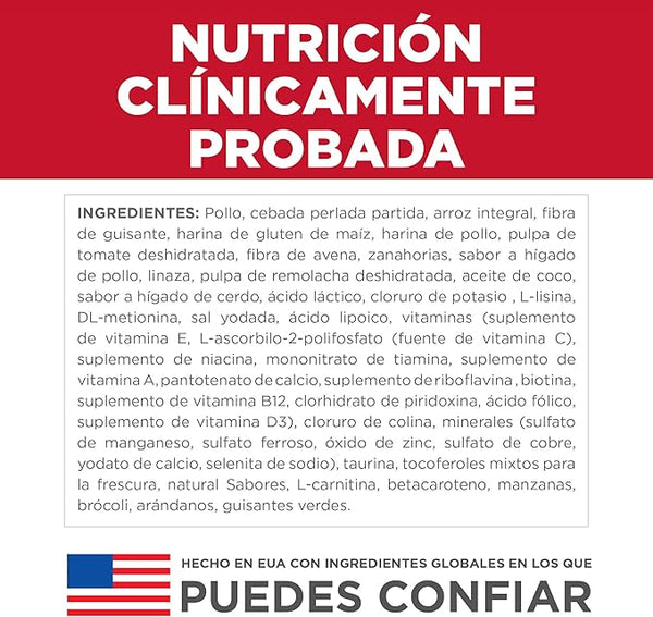 ALIMENTO PARA PERROS RAZA PEQUEÑA Y MINI CONTROL DE PESO 5.7KG HILLS
