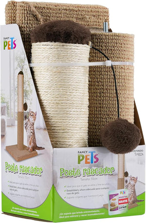 POSTE RASCADOR PARA GATO 55 CM FANCY PETS