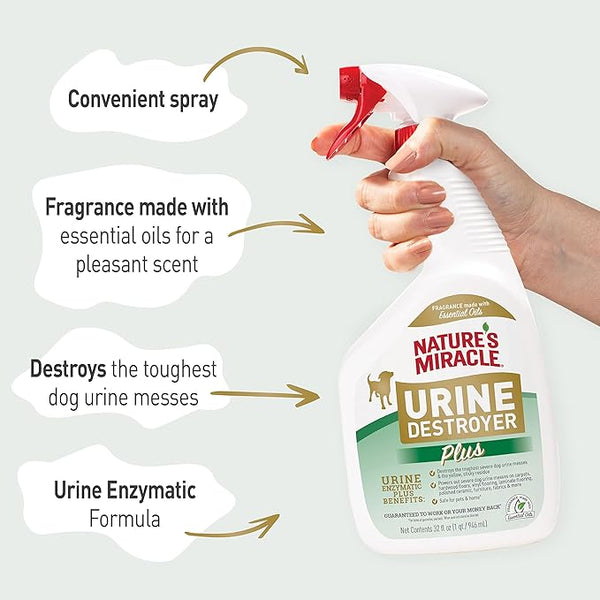 DESTRUCTOR DE ORINA PLUS PERRO 946 ML NATURES MIRACLES