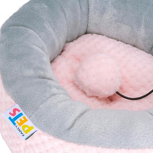 CAMA PARA MASCOTAS PETIT ROSA/GRIS PARA GATO FANCY PETS